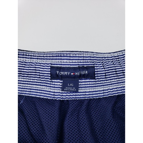 Tommy Hilfiger Mens Swim Trunks Size Large Color NavyBlue QuickDry Elastic Waist - Picture 3 of 8